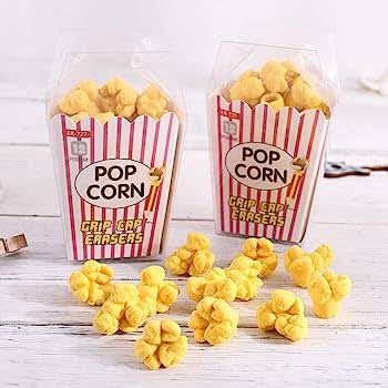 Un set de gomas en forma de palomitas