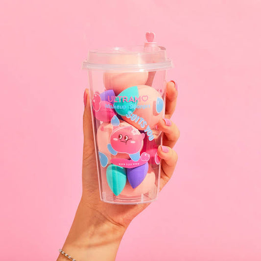 Set de 6 esponjas en vaso