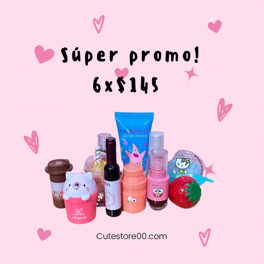 6 productos kawaii/cute al azar por 145