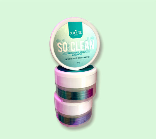 3 So Clean (mascarilla de Arcilla con té verde) mayoreo