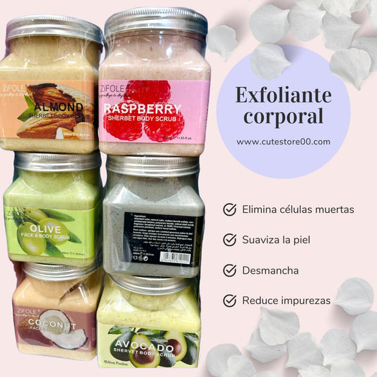 Un Exfoliante en tarro en promo (al azar)