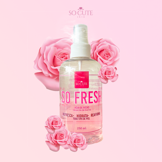 SO FRESH ! Agua de rosas con provit b5