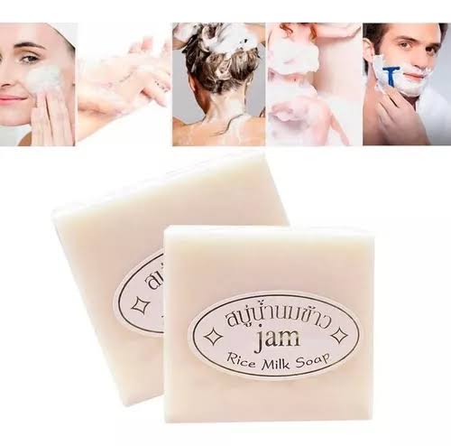 Jabón exfoliante de arroz tailandés